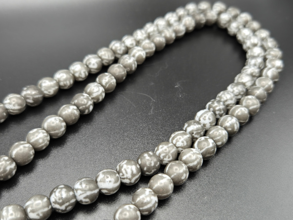 "Om Mane" Mala-Gebetskette | 108+1 Perlen | ca. 8mm